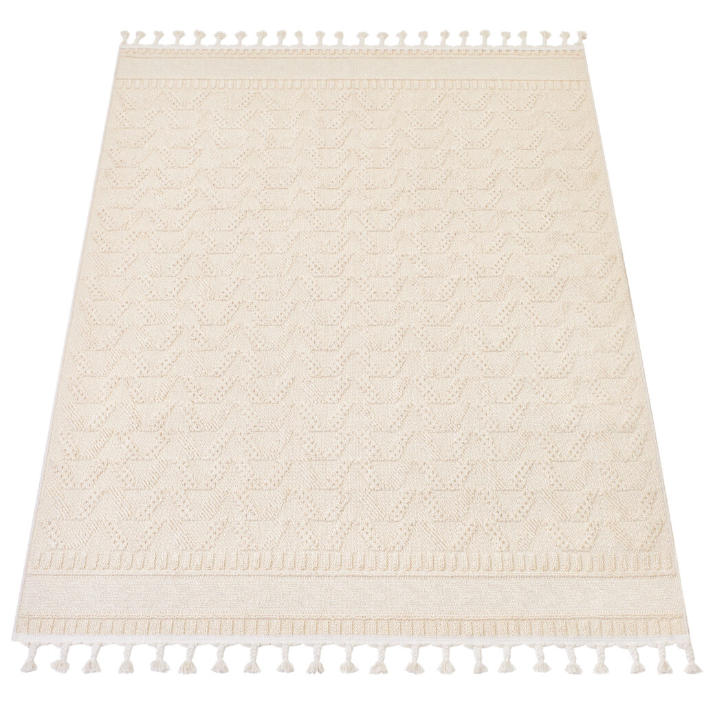 Tappeto Per Esterno Rio Loop Crema Etnico