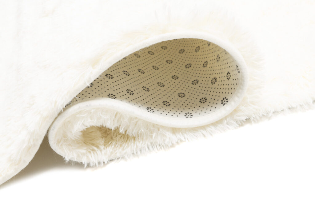 Tappeto Silk Antiscivolo Shaggy Panna