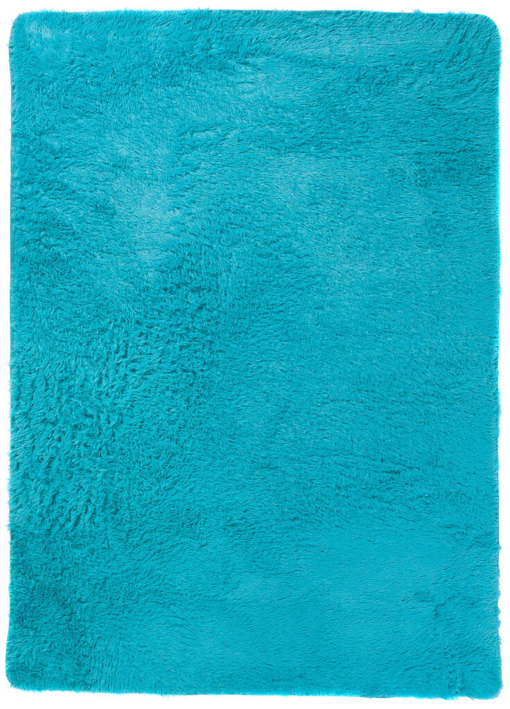 Tappeto Silk Antiscivolo Shaggy Turchese