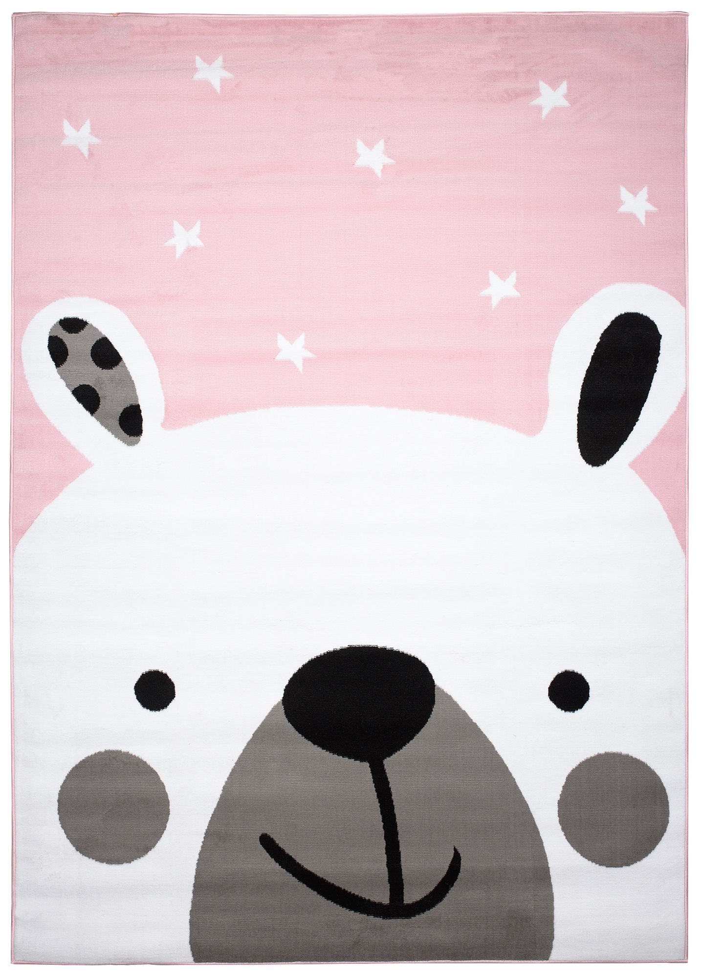 Tappeto Per Bambini Pinky Rosa Bianco Orsetto