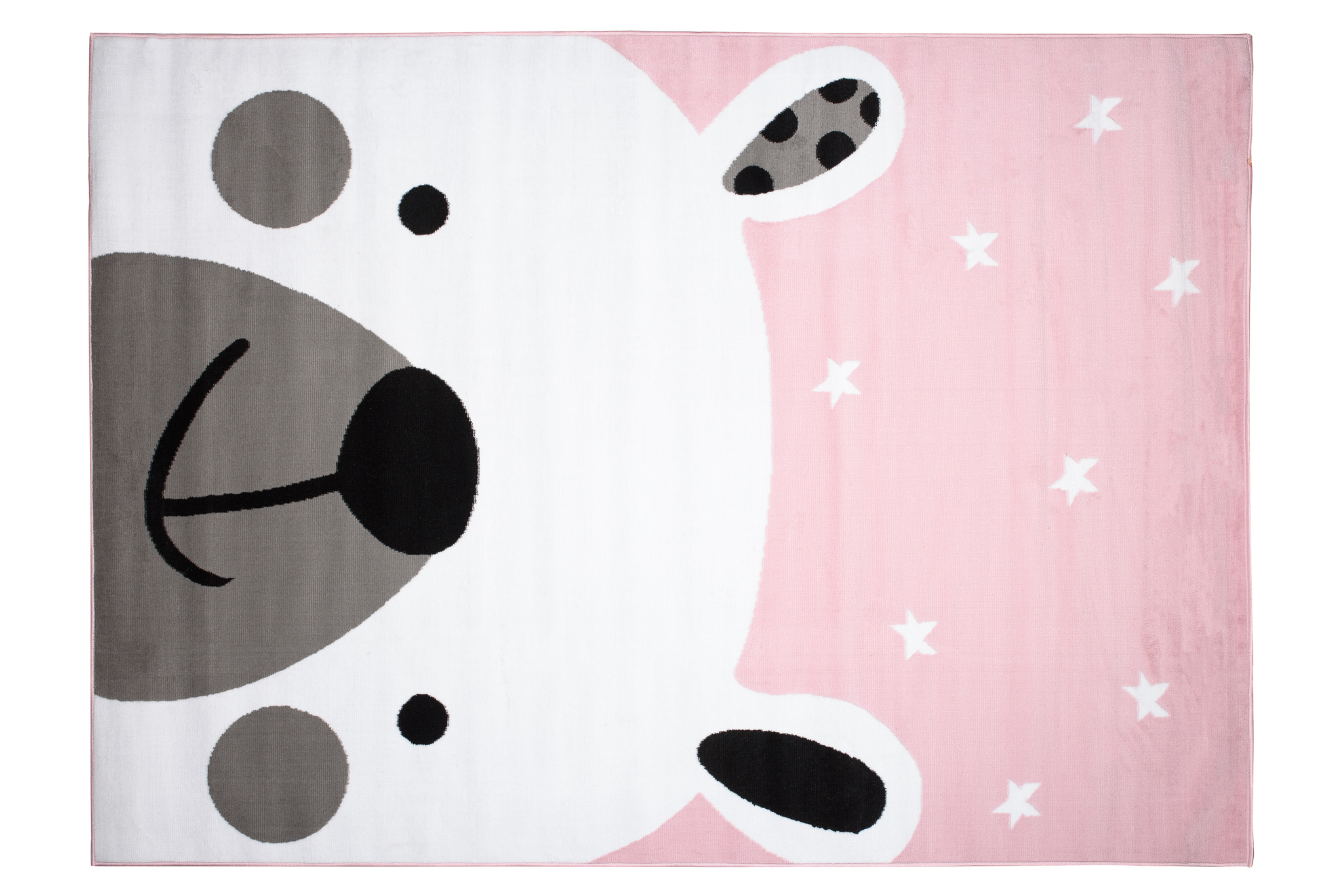 Tappeto Per Bambini Pinky Rosa Bianco Orsetto