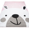 Tappeto Per Bambini Pinky Rosa Bianco Orsetto