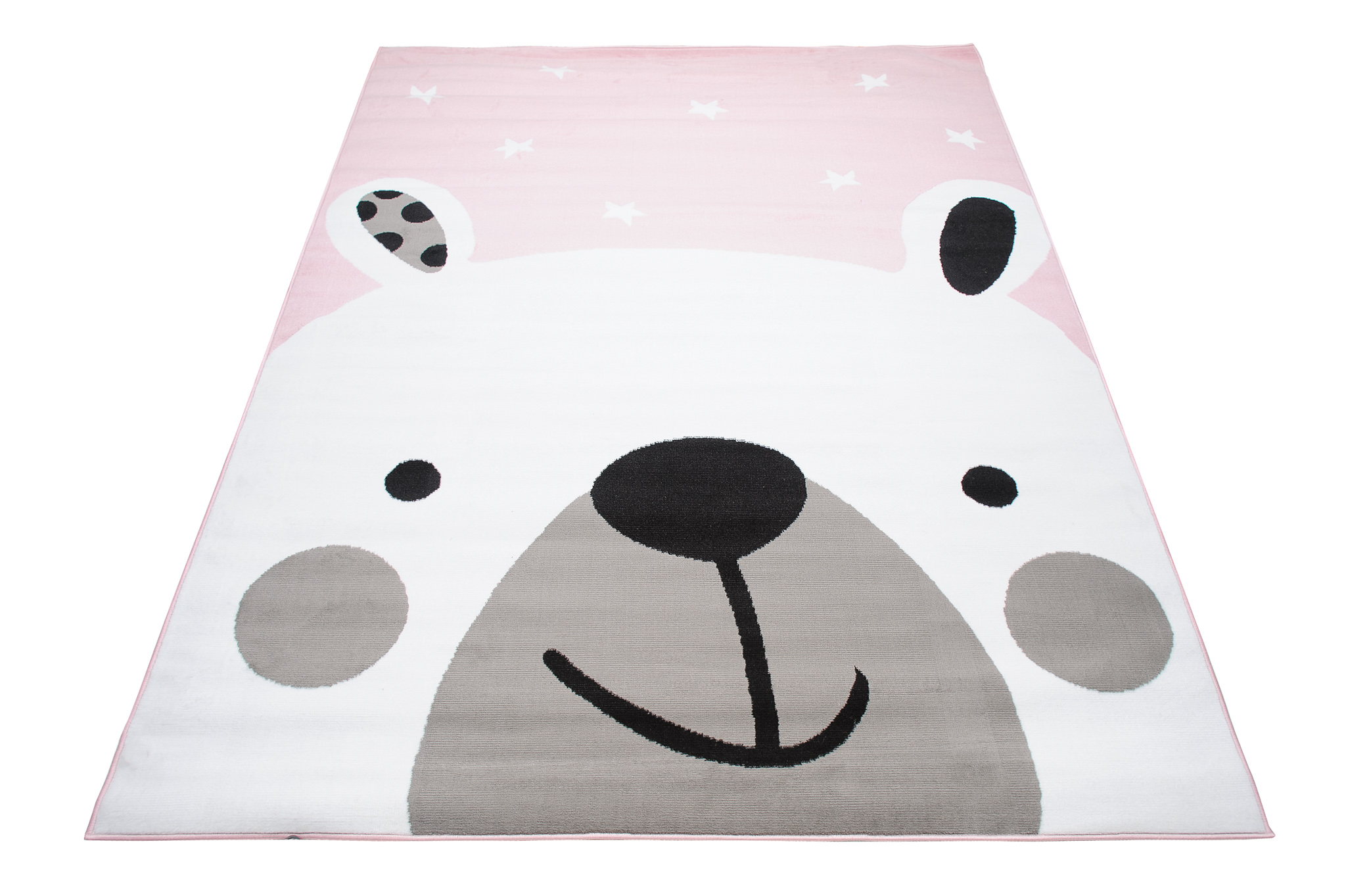 Tappeto Per Bambini Pinky Rosa Bianco Orsetto