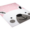Tappeto Per Bambini Pinky Rosa Bianco Orsetto