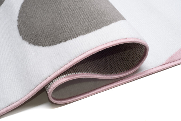 Tappeto Per Bambini Pinky Rosa Bianco Orsetto