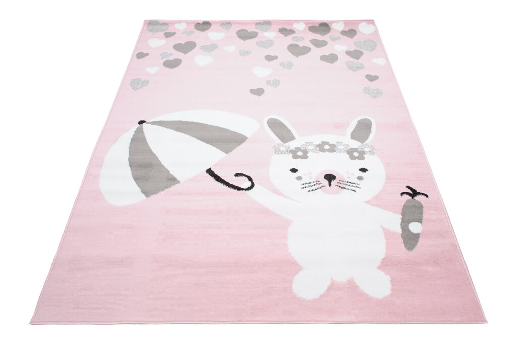 Tappeto Per Bambini Pinky Rosa Coniglietto