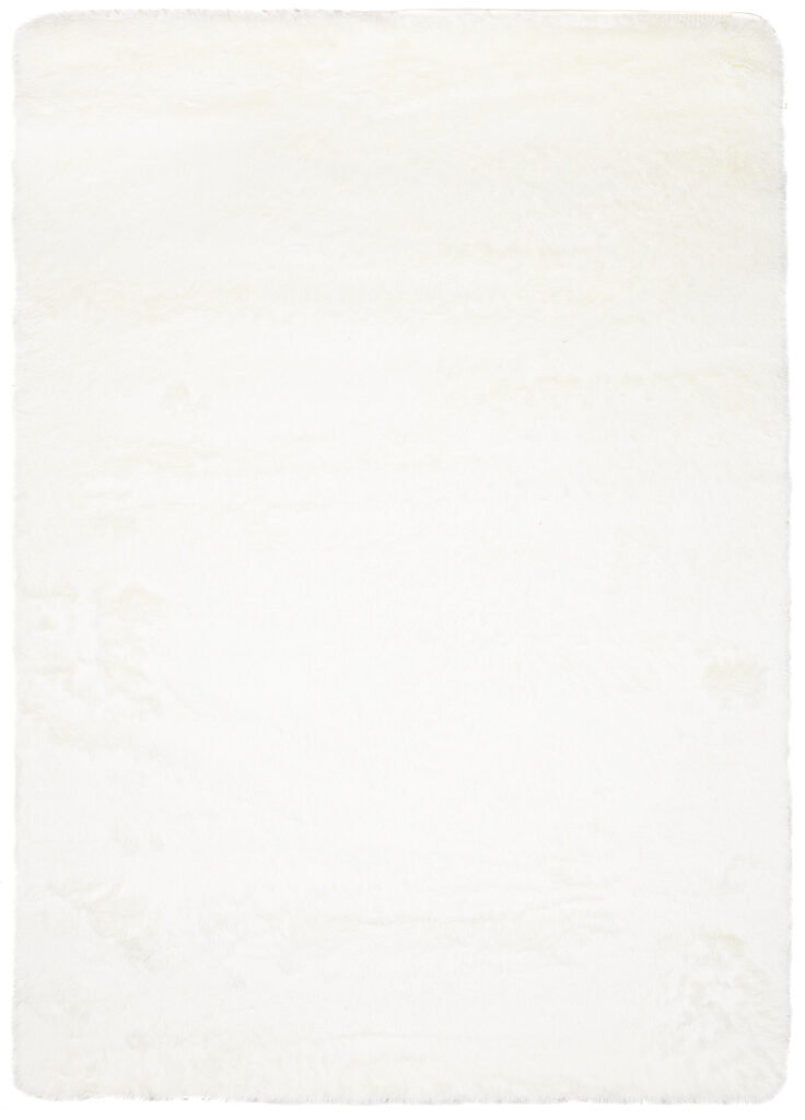 Tappeto Silk Antiscivolo Shaggy Panna
