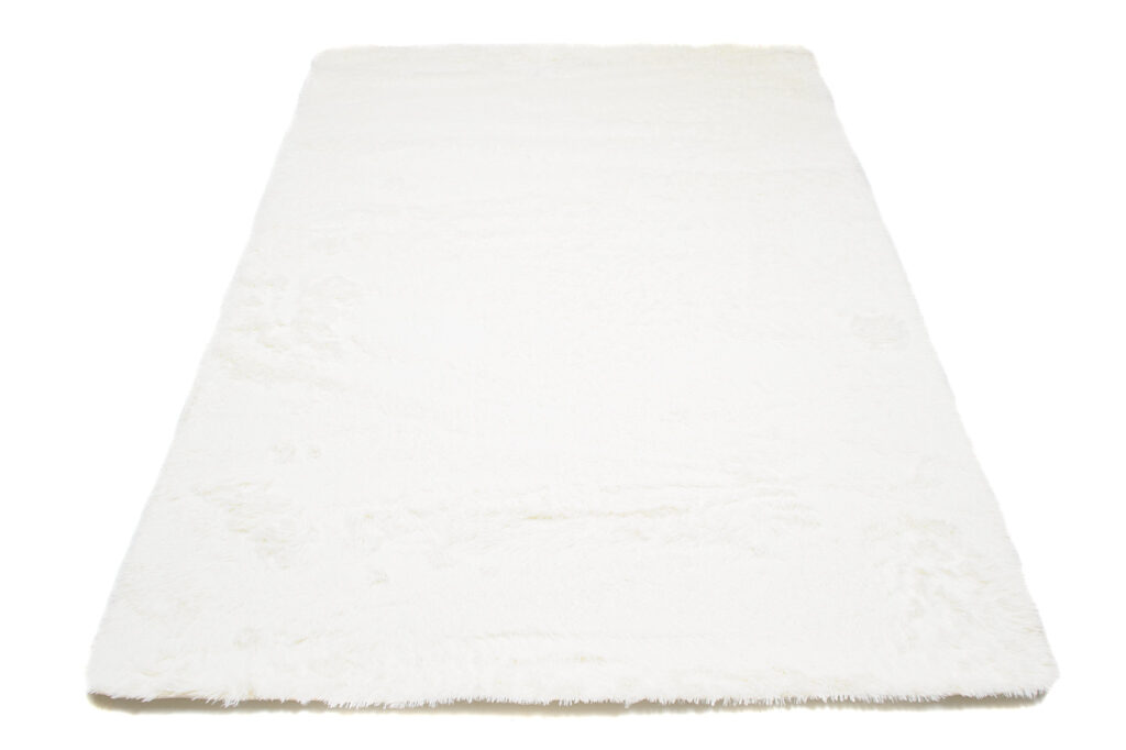 Tappeto Silk Antiscivolo Shaggy Panna