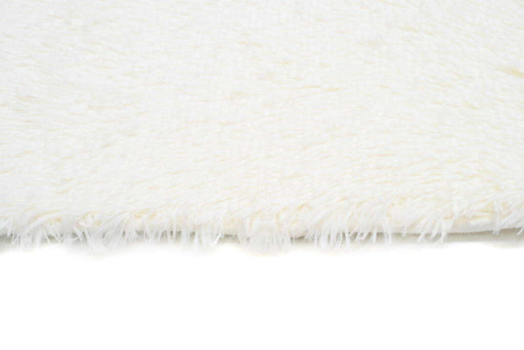 Tappeto Silk Antiscivolo Shaggy Panna