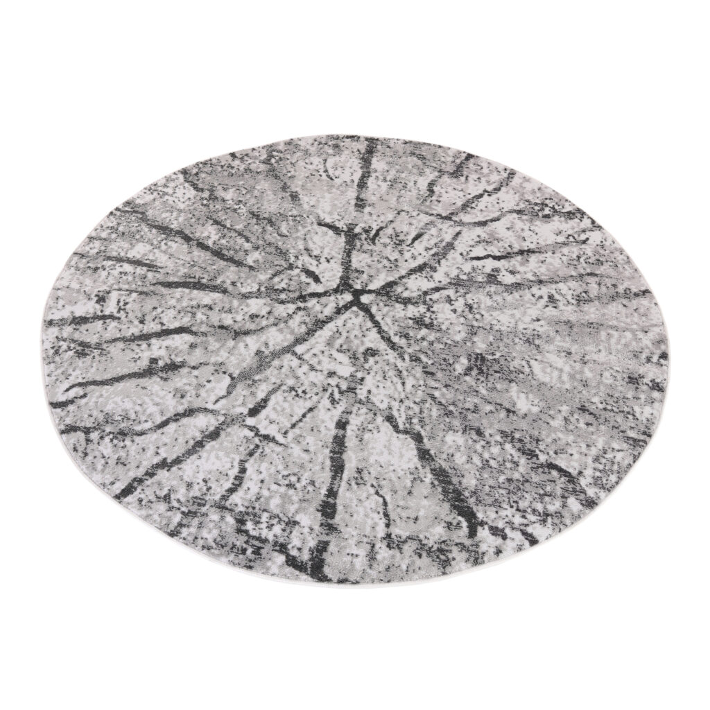 Tappeto Sky Rotondo Grigio Chiaro Moderno Legno