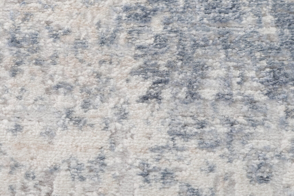 Tappeto Sky Rotondo Blu Crema Astratto