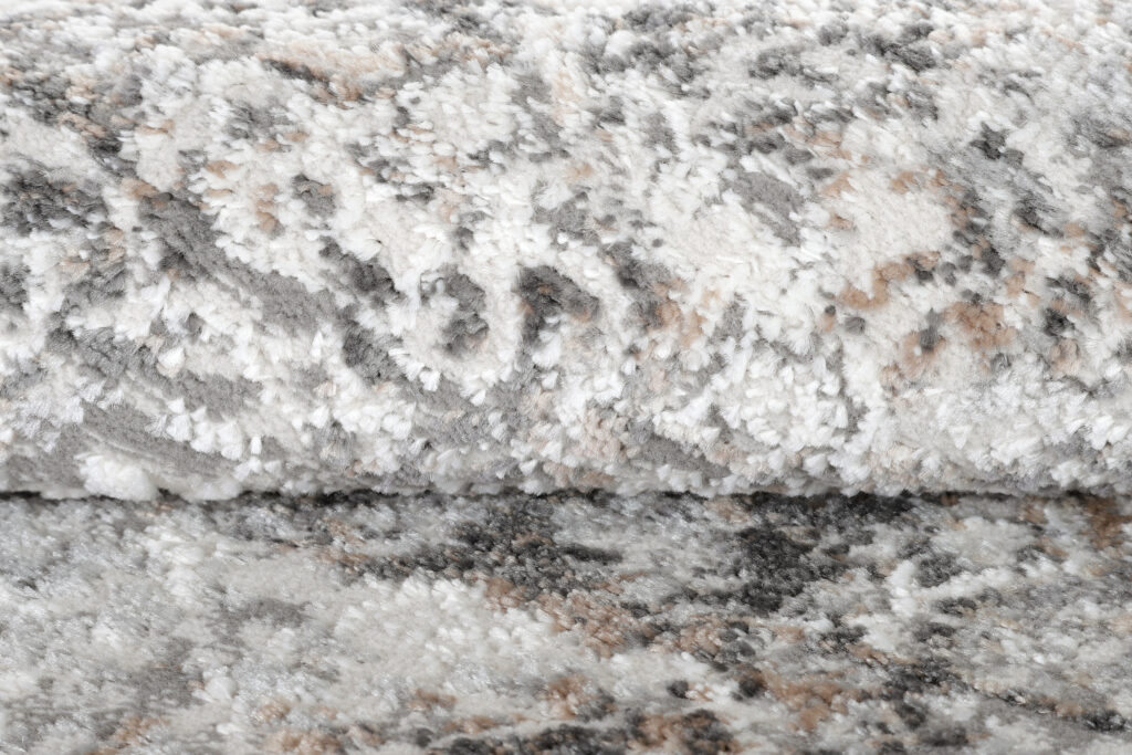 Tappeto Valley Rotondo Grigio Beige Vintage Ornamenti
