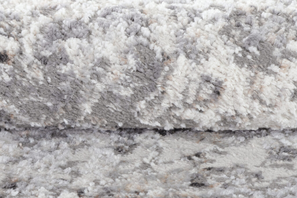 Tappeto Valley Rotondo Grigio Scuro Vintage Cornice