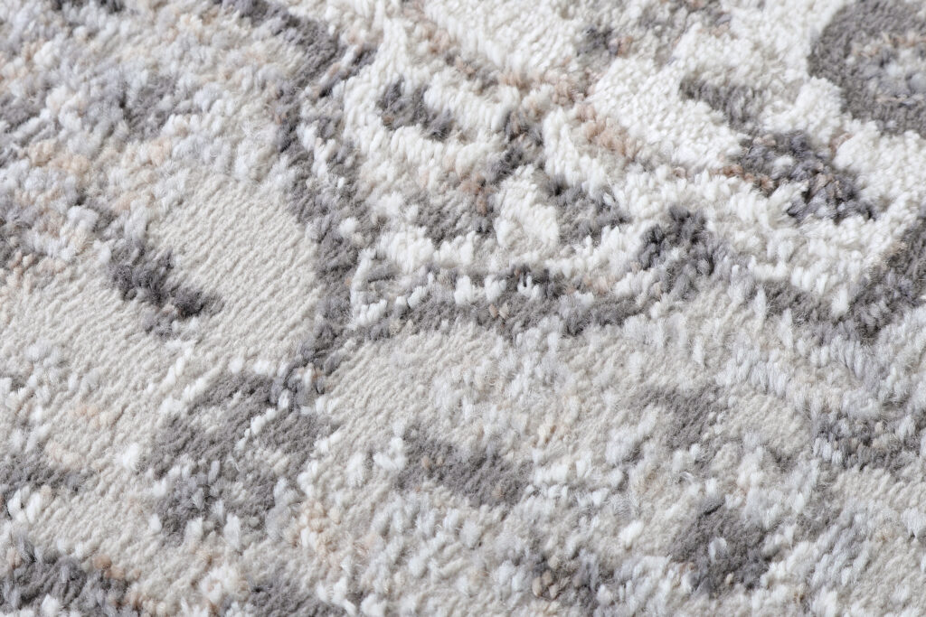 Tappeto Valley Rotondo Grigio Scuro Vintage Cornice