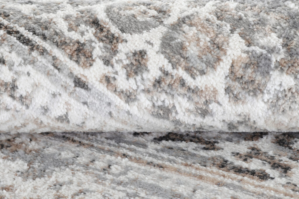 Tappeto Valley Rotondo Grigio Vintage Floreale
