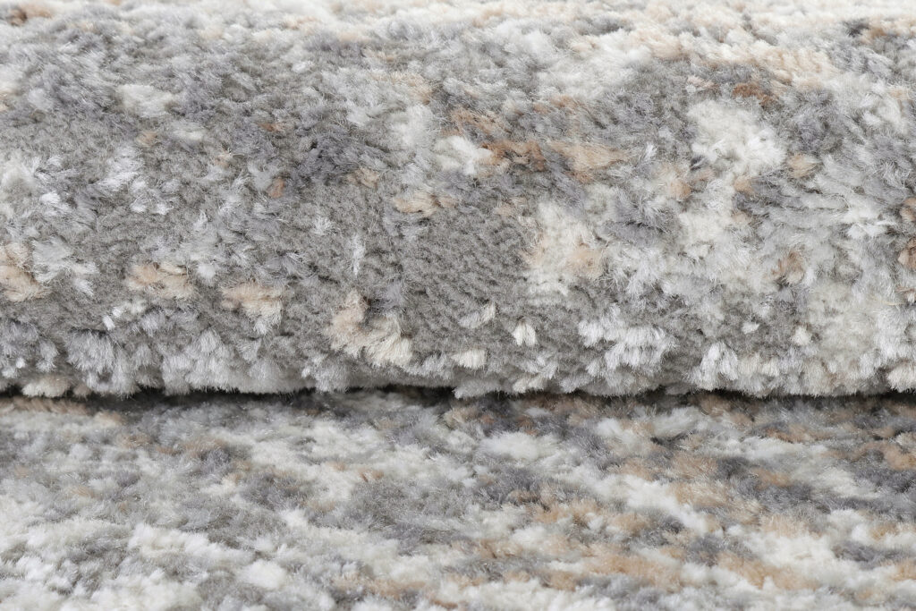 Tappeto Valley Rotondo Grigio Scuro Astratto Linee