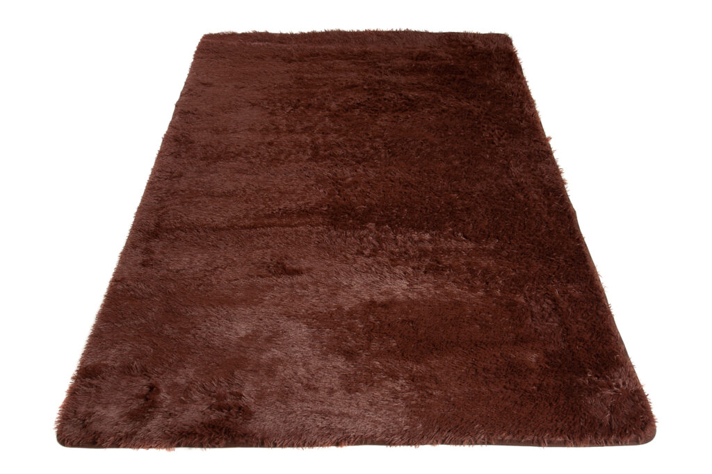 Tappeto Silk Antiscivolo Shaggy Marrone