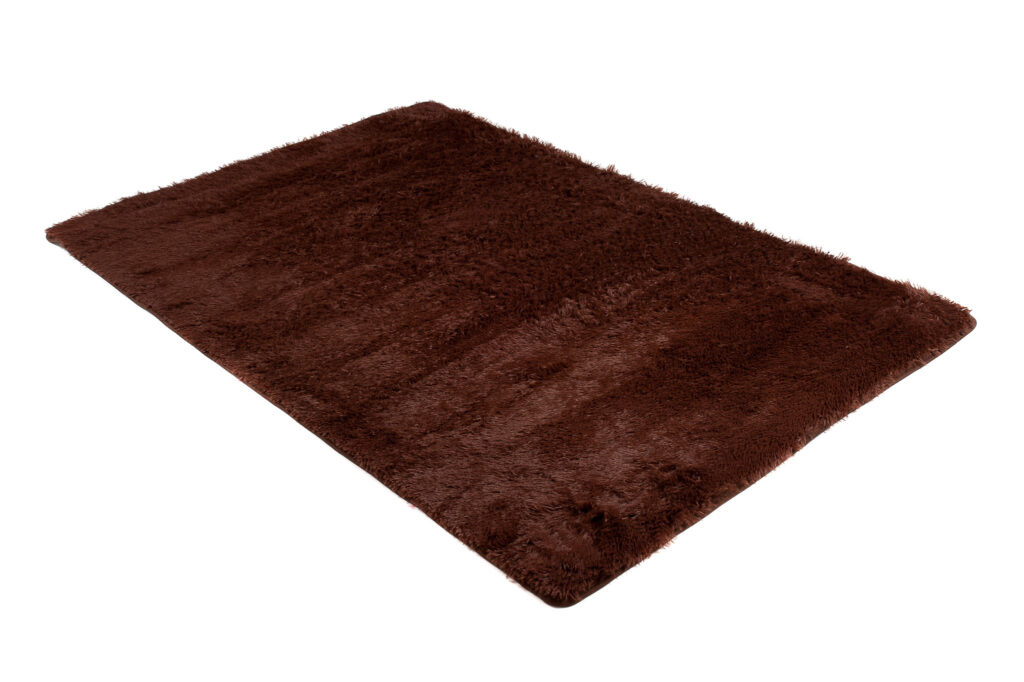 Tappeto Silk Antiscivolo Shaggy Marrone