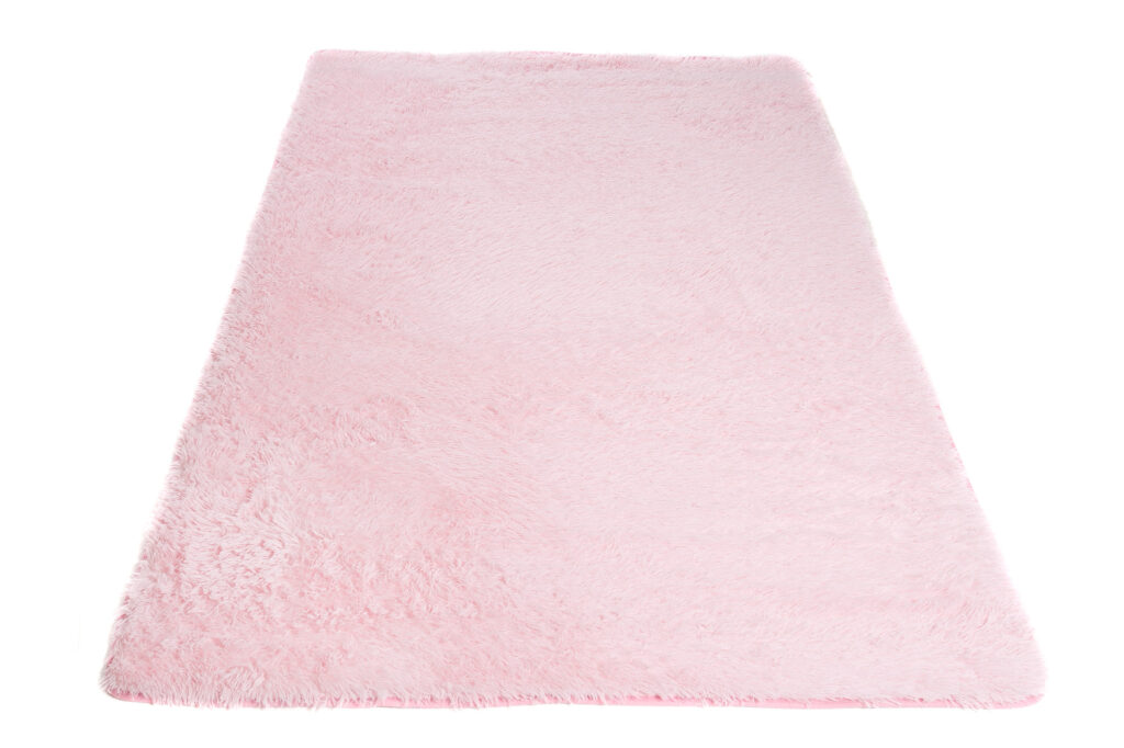 Tappeto Silk Antiscivolo Shaggy Rosa Pallido
