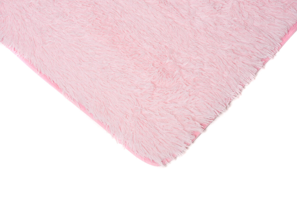 Tappeto Silk Antiscivolo Shaggy Rosa Pallido