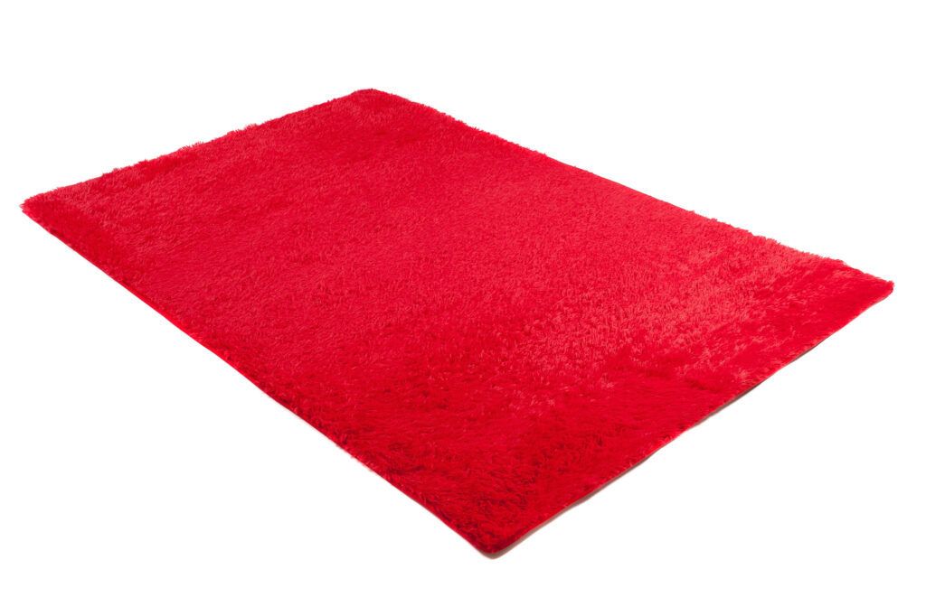Tappeto Silk Antiscivolo Shaggy Rosso