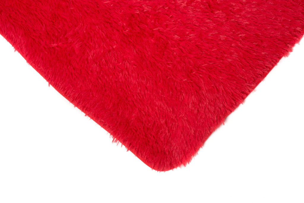 Tappeto Silk Antiscivolo Shaggy Rosso