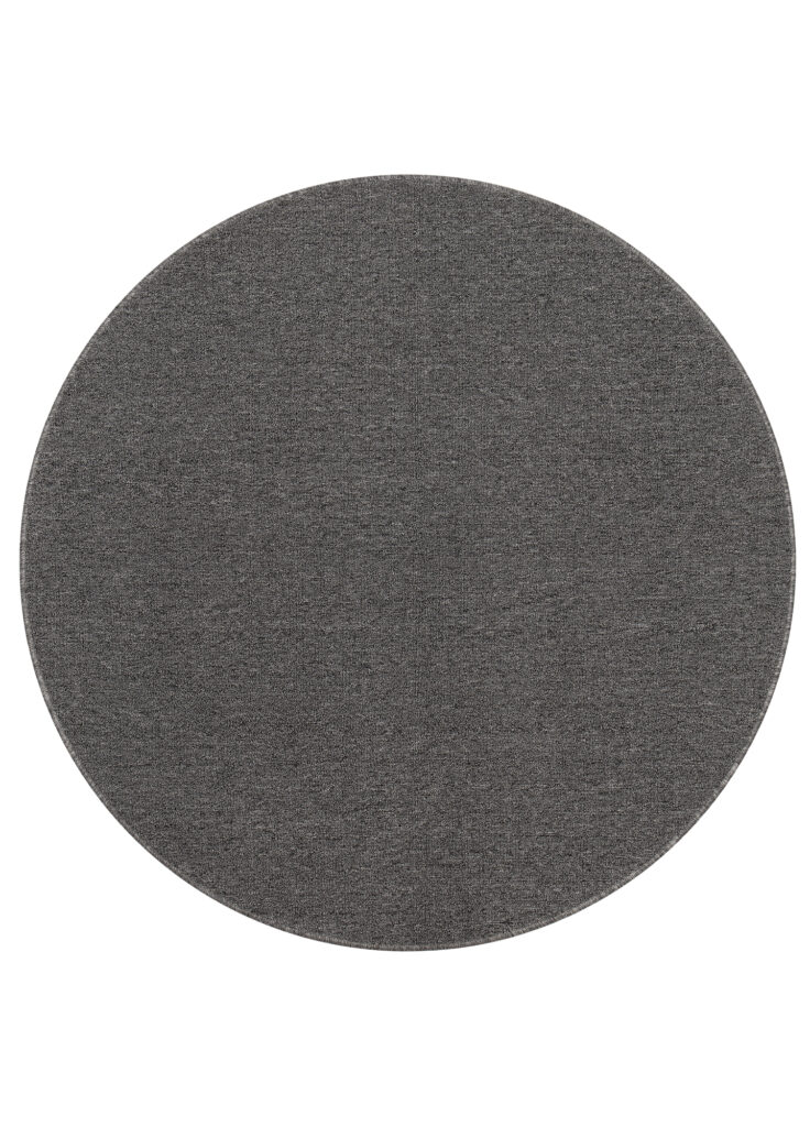 Tappeto Nizza Rotondo Grigio Moderno Antiscivolo