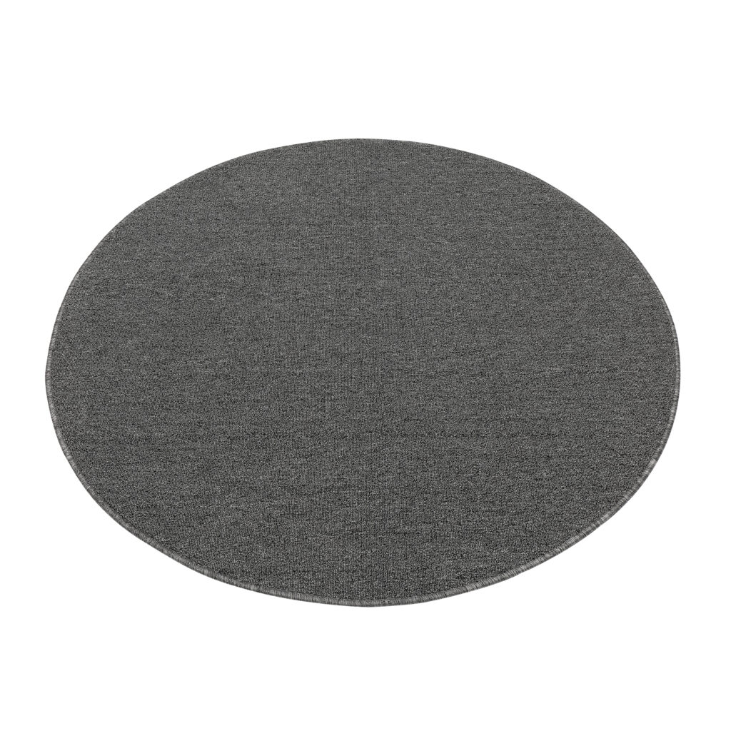 Tappeto Nizza Rotondo Grigio Moderno Antiscivolo