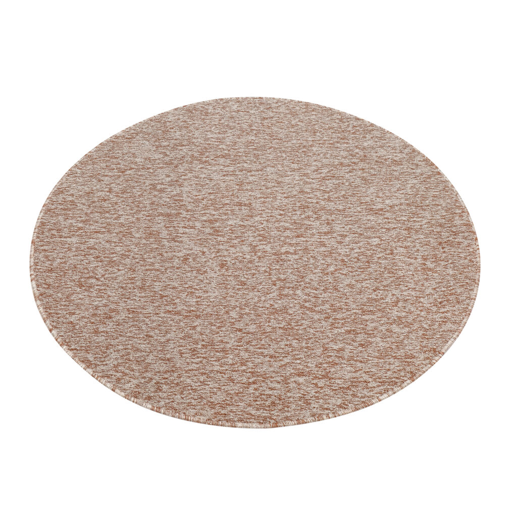 Tappeto Nizza Rotondo Beige Moderno Antiscivolo