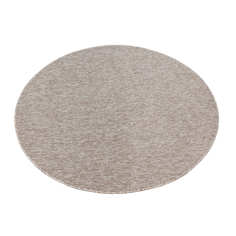 Tappeto Nizza Rotondo Beige Chiaro Moderno Antiscivolo