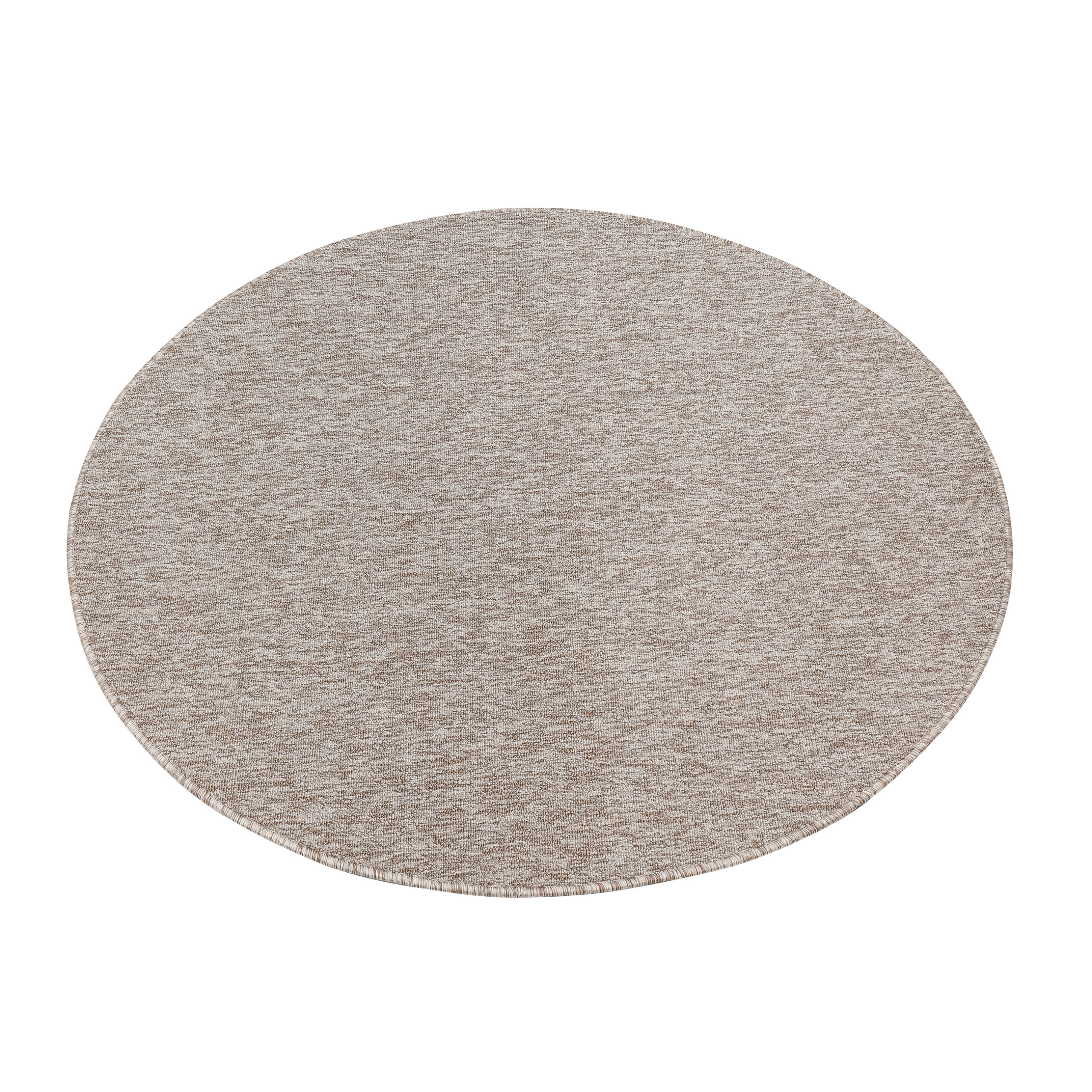Tappeto Nizza Rotondo Beige Chiaro Moderno Antiscivolo