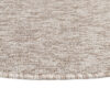 Tappeto Nizza Rotondo Beige Chiaro Moderno Antiscivolo