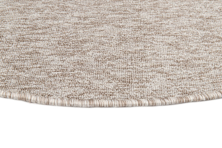 Tappeto Nizza Rotondo Beige Chiaro Moderno Antiscivolo