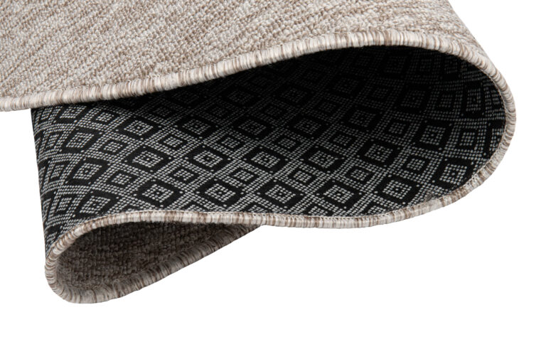 Tappeto Nizza Rotondo Beige Chiaro Moderno Antiscivolo