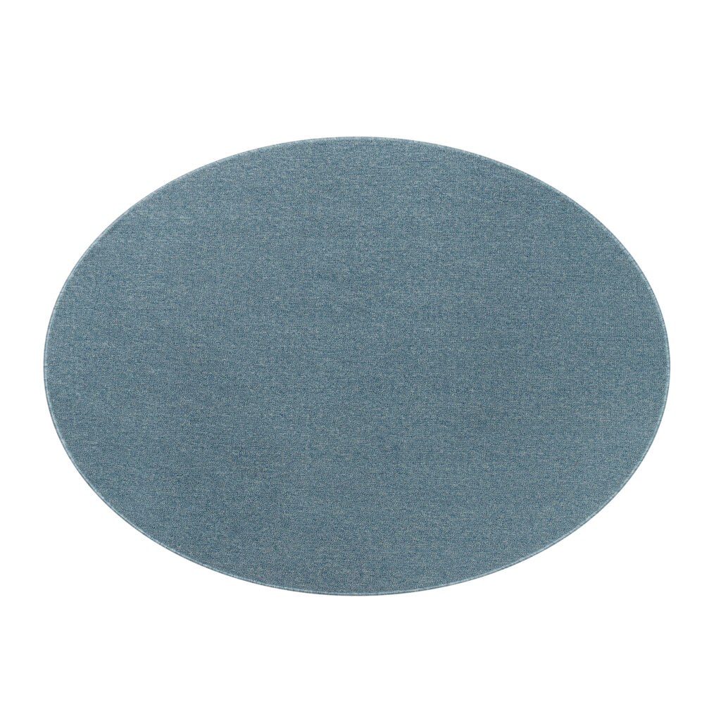 Tappeto Nizza Rotondo Blu Moderno Antiscivolo