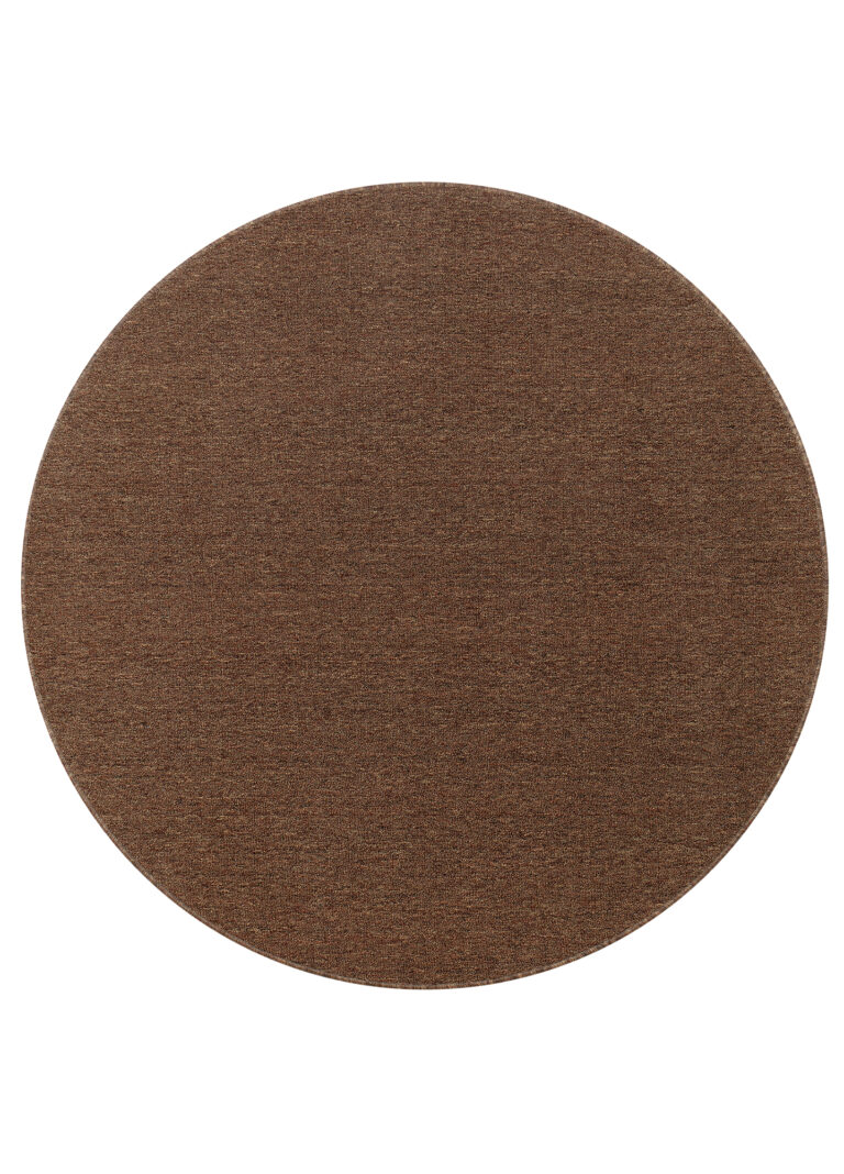 Tappeto Nizza Rotondo Marrone Moderno Antiscivolo