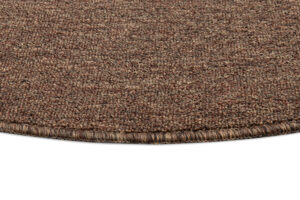 Tappeto Nizza Rotondo Marrone Moderno Antiscivolo