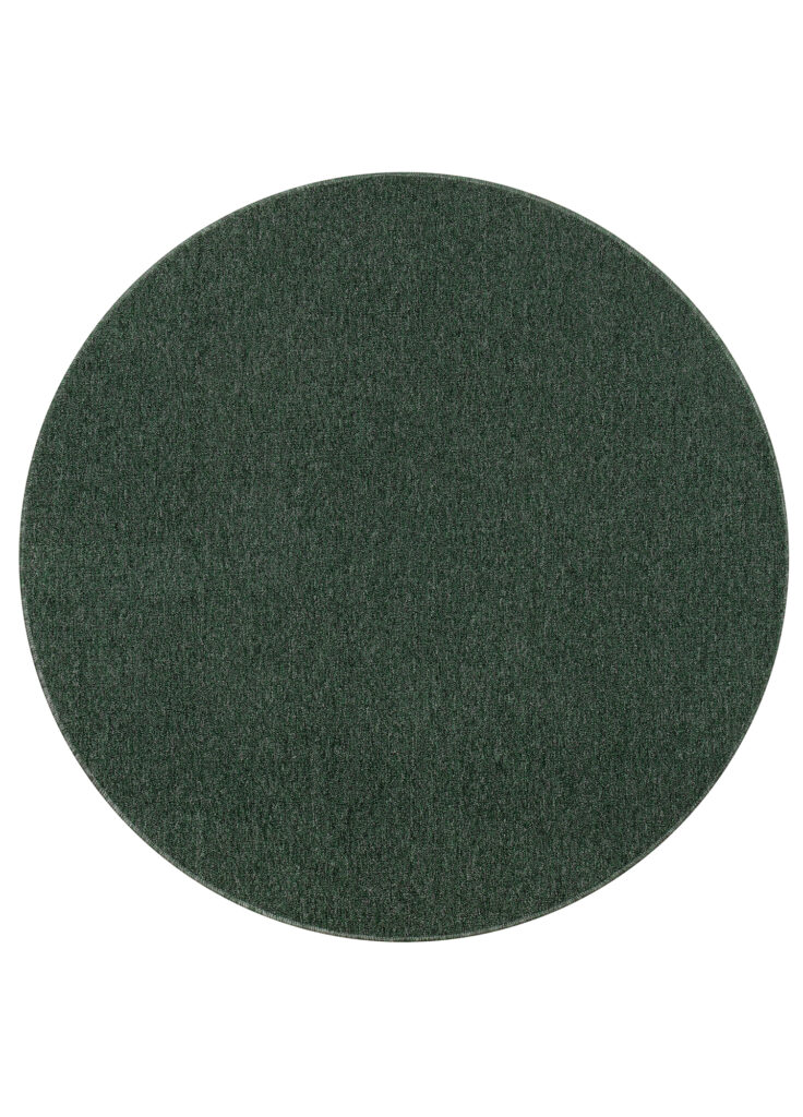 Tappeto Nizza Rotondo Verde Moderno Antiscivolo