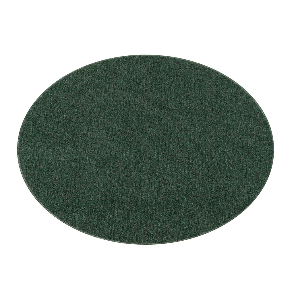 Tappeto Nizza Rotondo Verde Moderno Antiscivolo