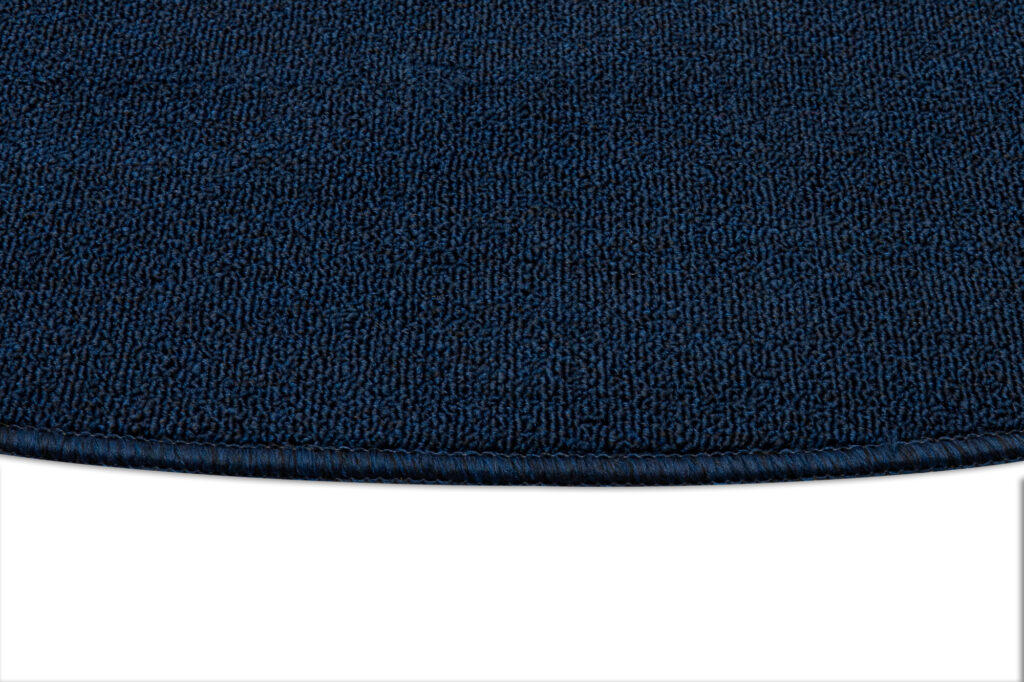 Tappeto Nizza Rotondo Blu Navy Moderno Antiscivolo