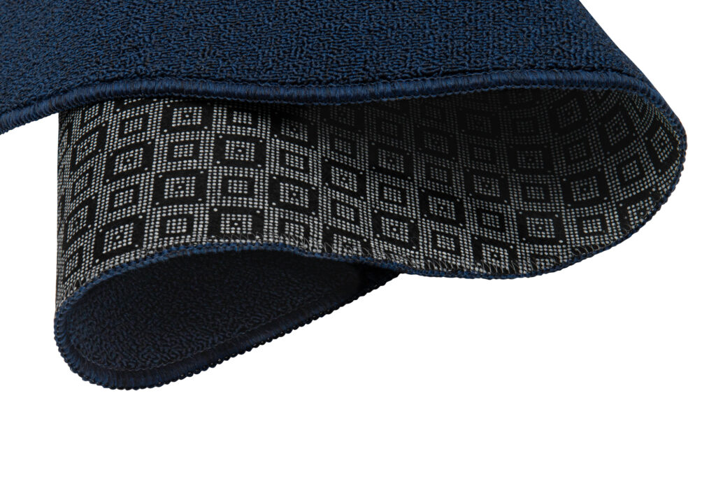 Tappeto Nizza Rotondo Blu Navy Moderno Antiscivolo