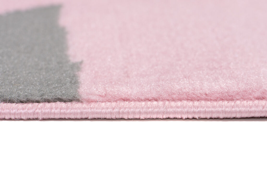 Tappeto Per Bambini Pinky Grigio Rosa Puzzle