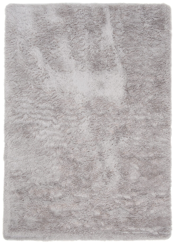 Tappeto Silk Antiscivolo Shaggy Grigio Chiaro