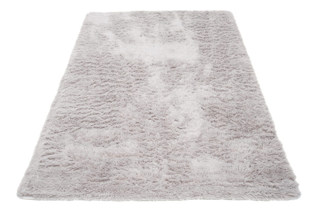 Tappeto Silk Antiscivolo Shaggy Grigio Chiaro