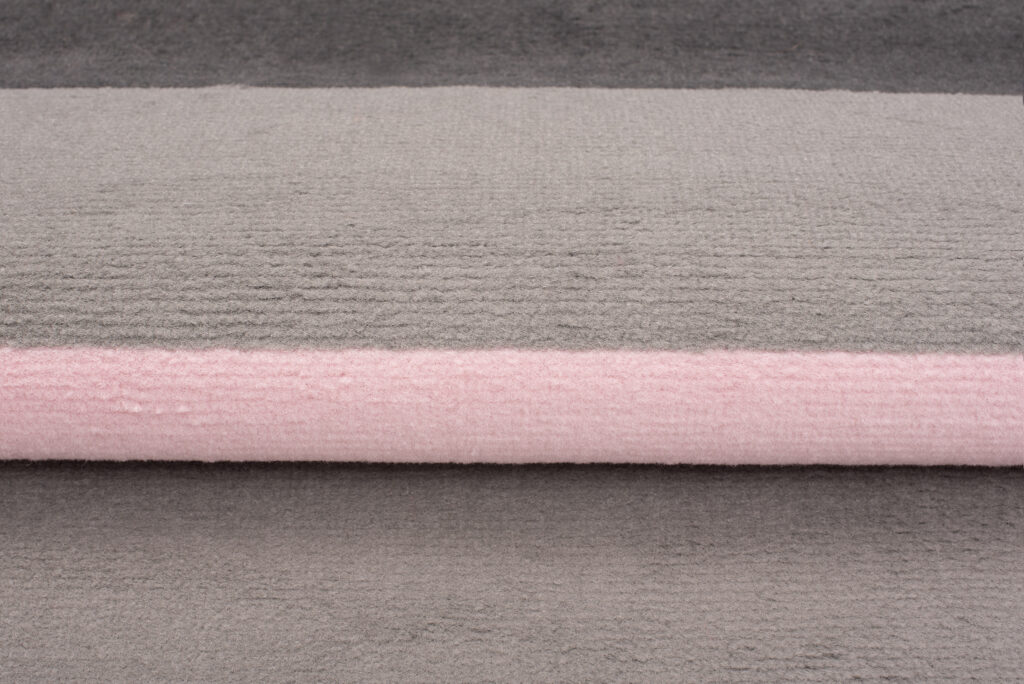 Tappeto Per Bambini Pinky Grigio Rosa Strisce