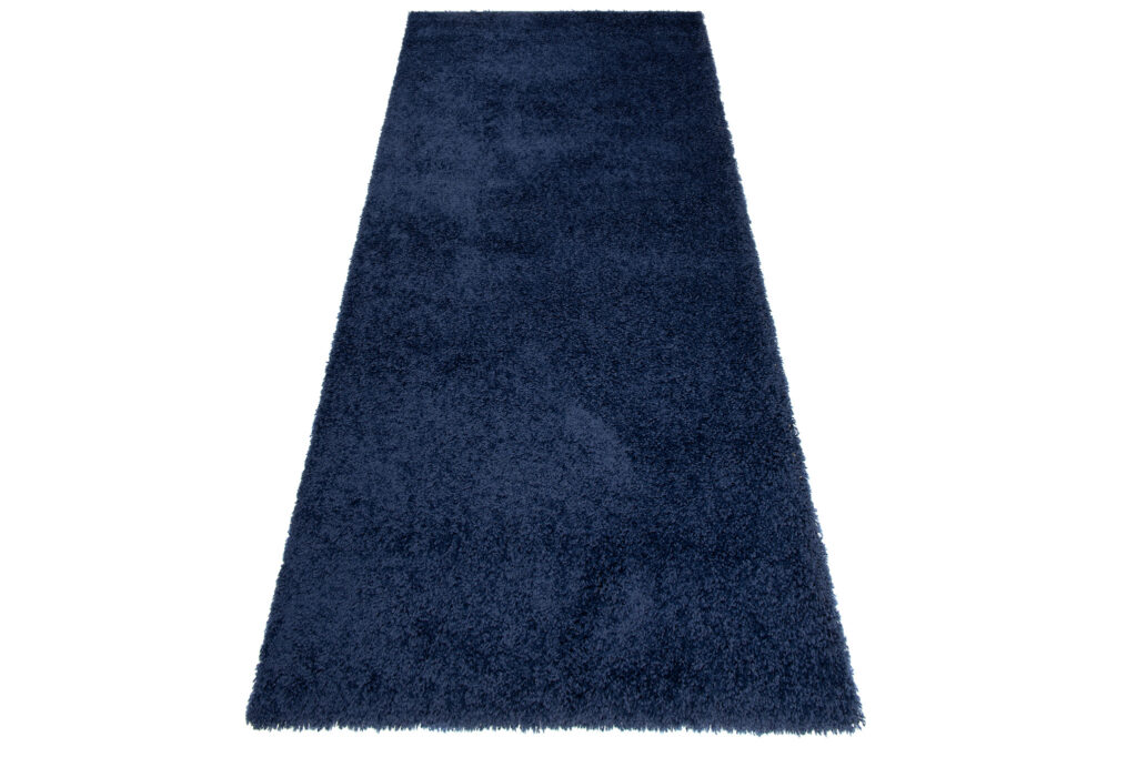 Tappeto Passatoia Essence Shaggy Monocolore Blu Scuro