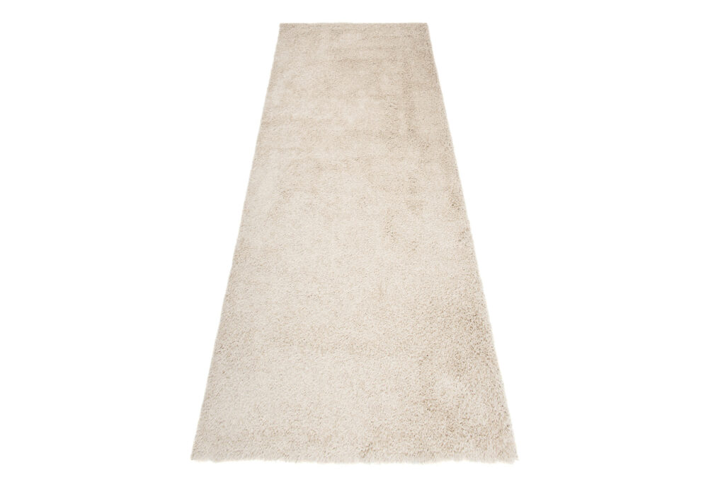 Tappeto Passatoia Essence Shaggy Monocolore Beige Chiaro