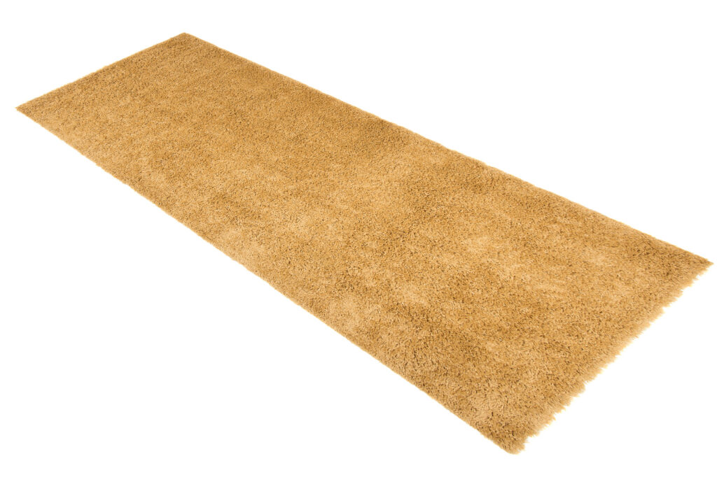 Tappeto Passatoia Essence Shaggy Monocolore Senape