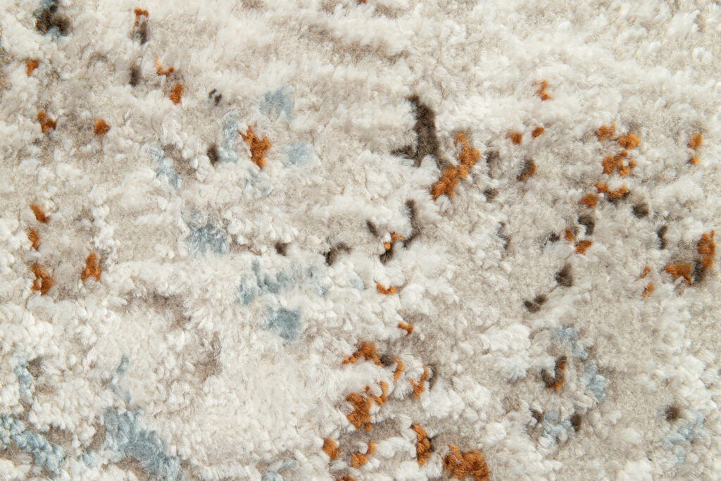 Tappeto Retro Grigio Blu Rame Mosaico Vintage
