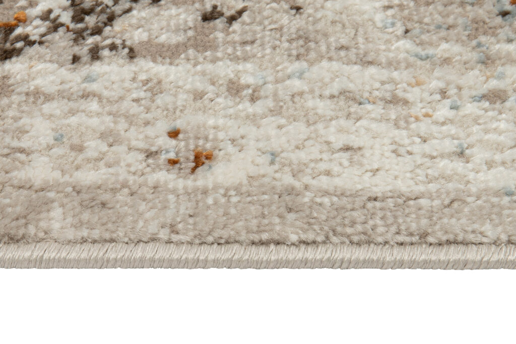 Tappeto Retro Grigio Blu Rame Floreale Vintage
